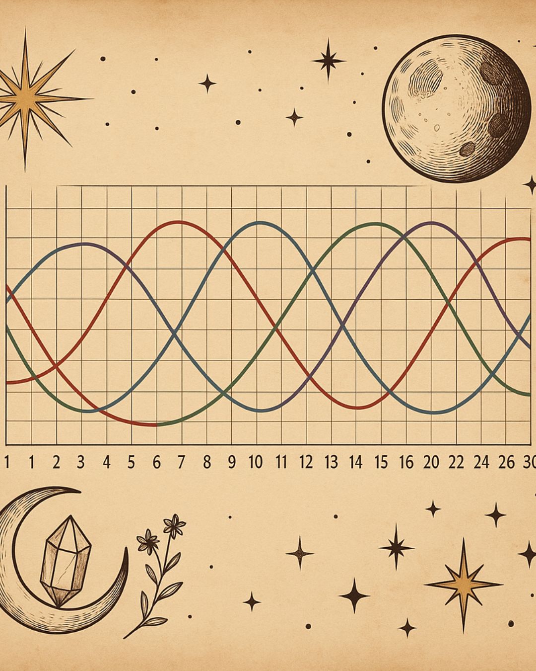Personal Energy Biorhythm – 30-Day Cycle