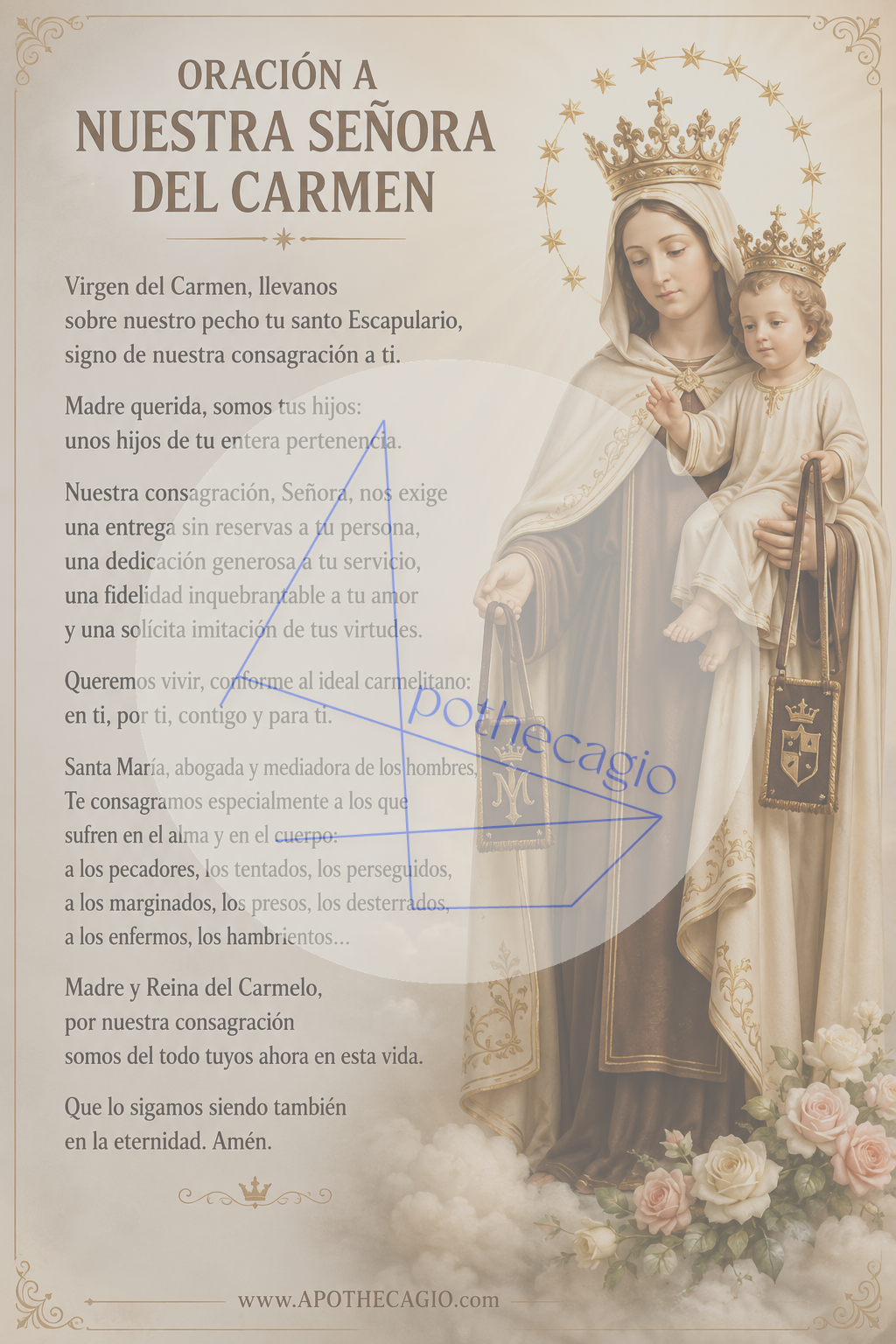 Nuestra Señora del Carmen - Oración