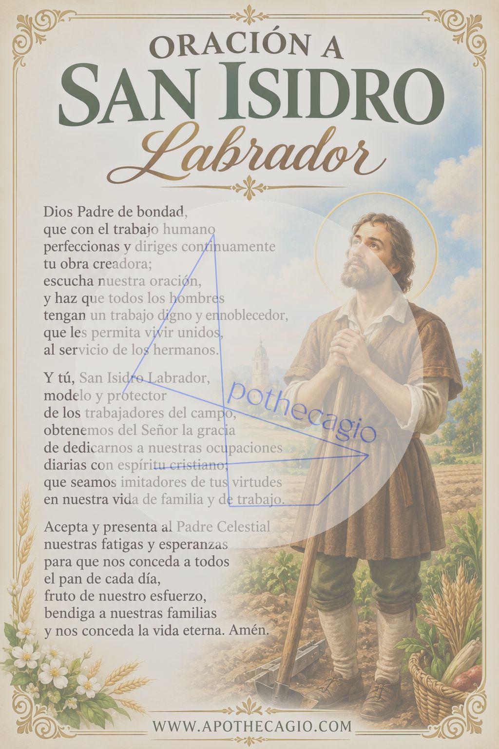 San Isidro Labrador - Oración