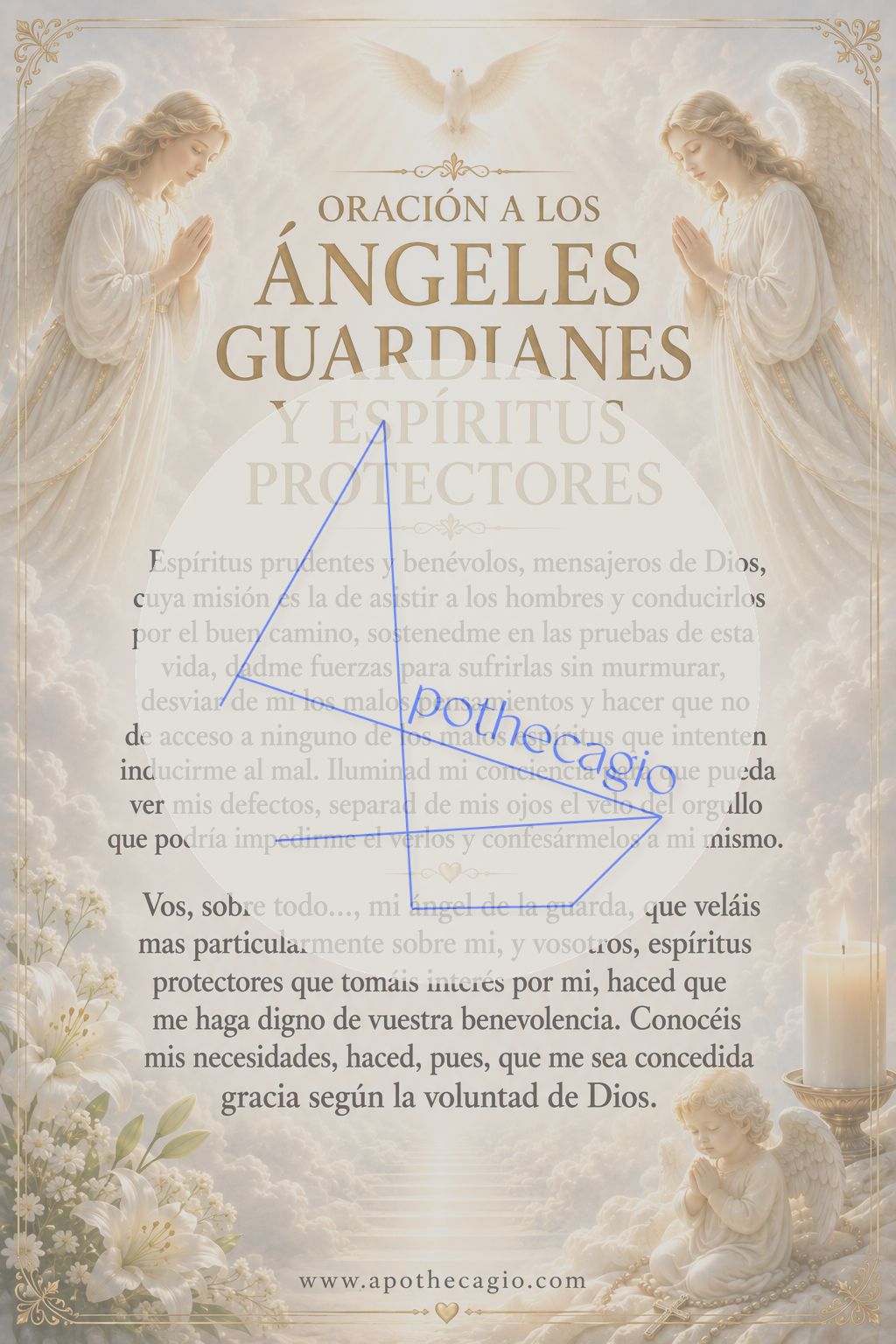 Oración a los Ángeles Guardianes y Espíritus Protectores