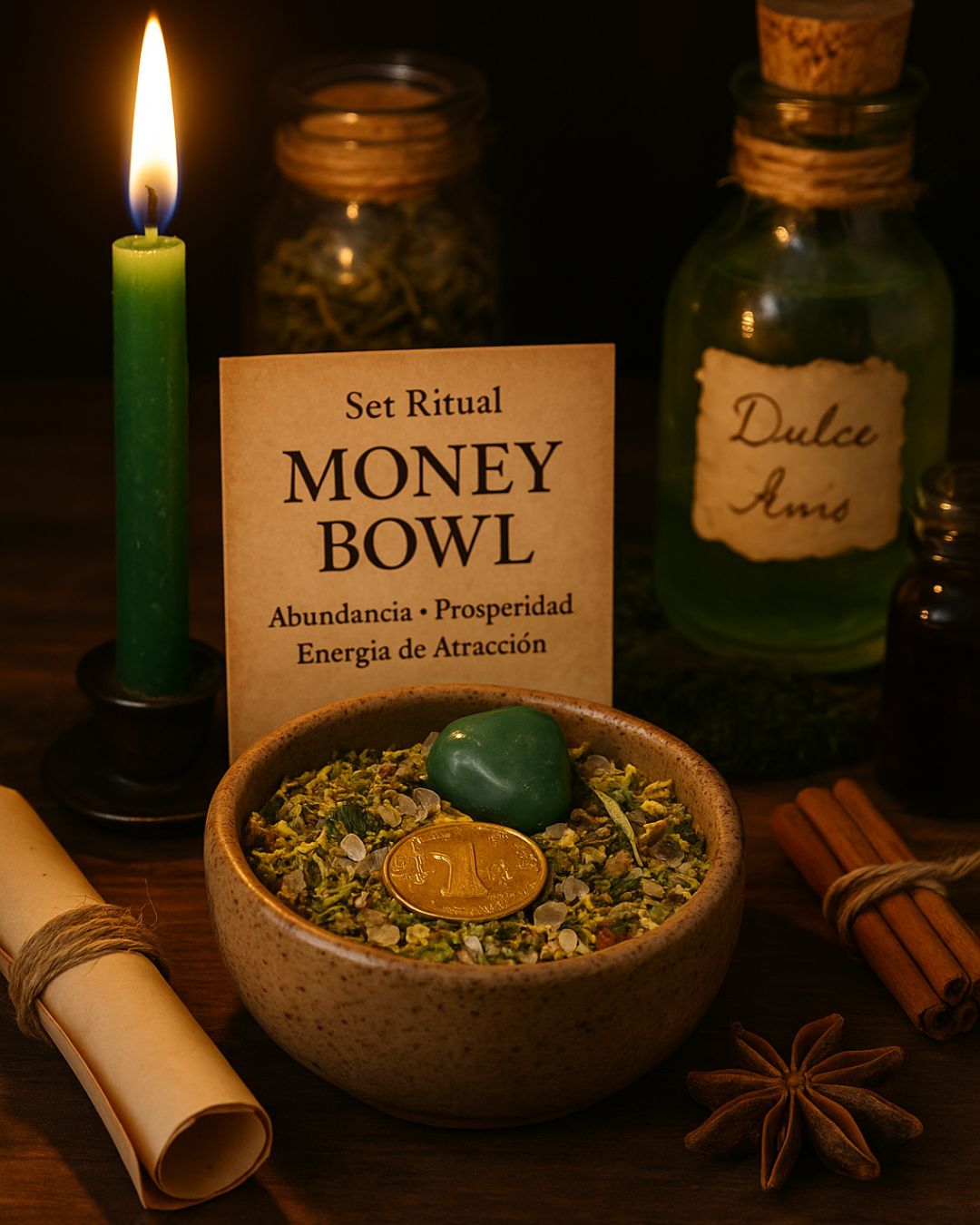 Set Ritual Money Bowl