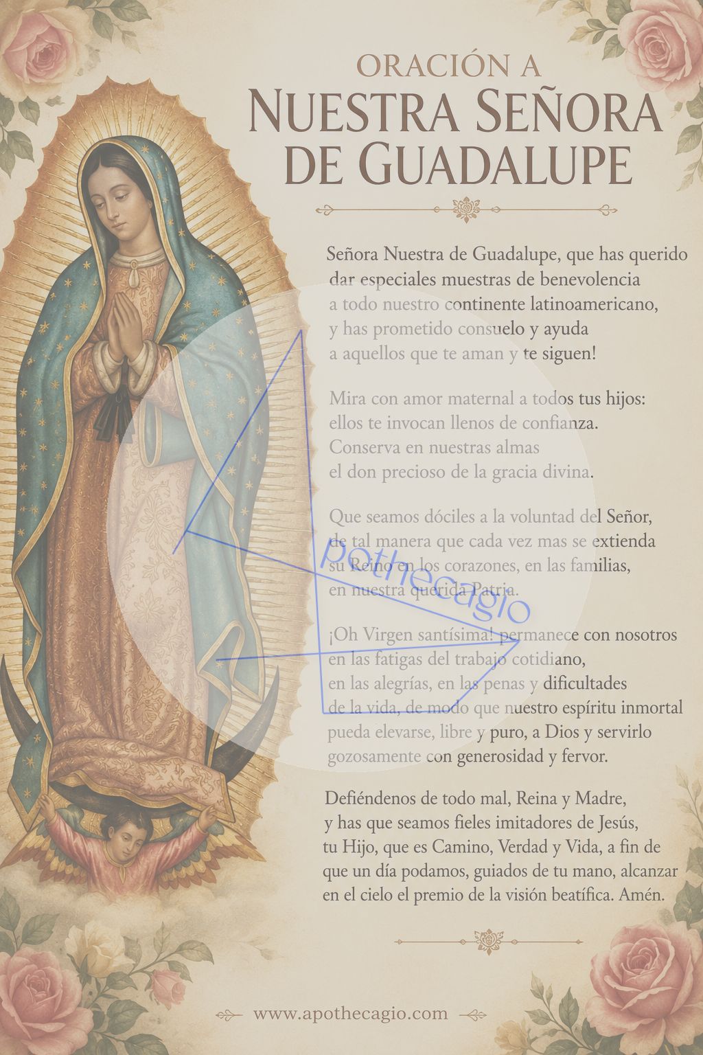 Nuestra Señora de Guadalupe - Oración