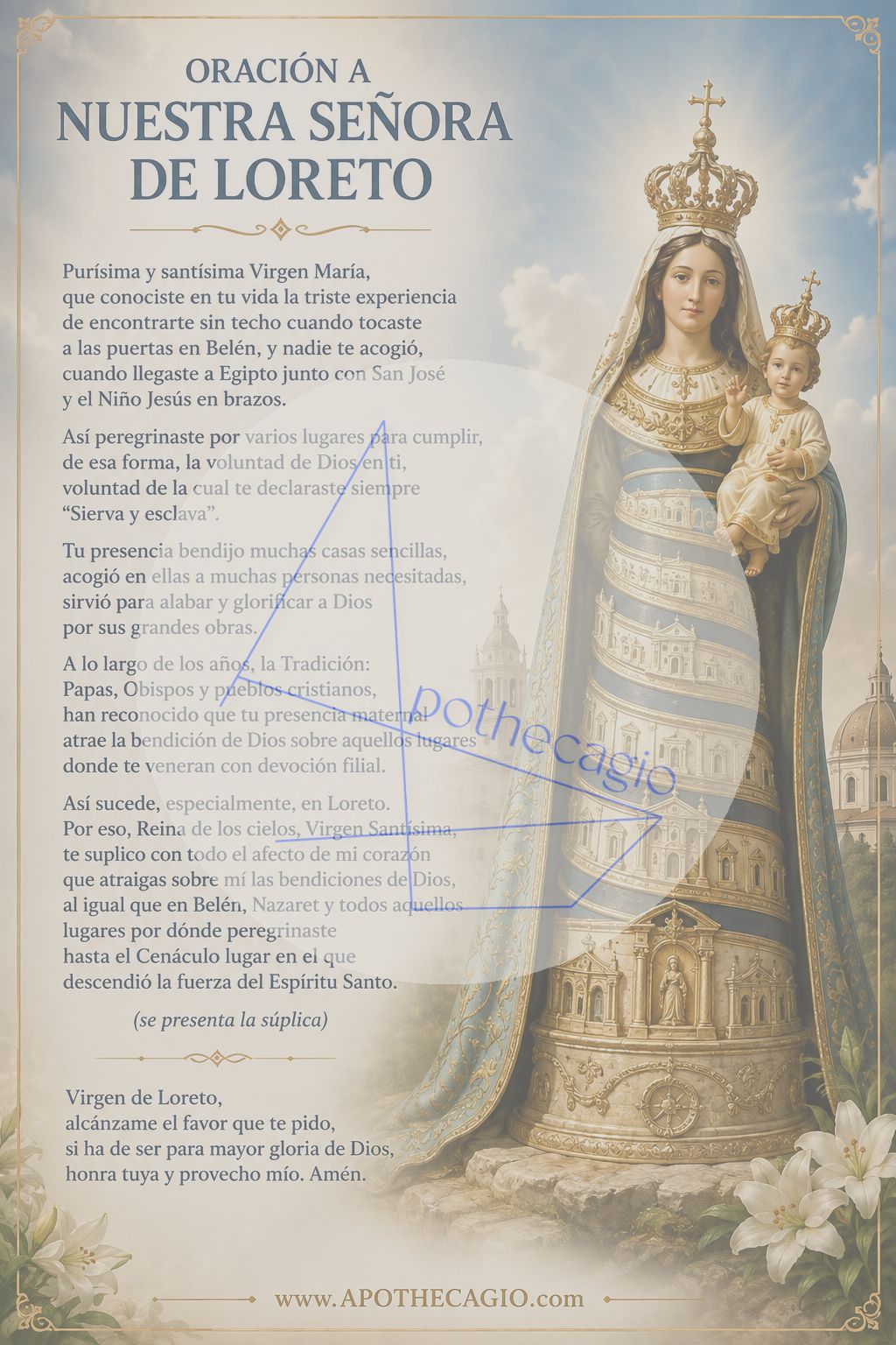 Nuestra Señora de Loreto - Oración
