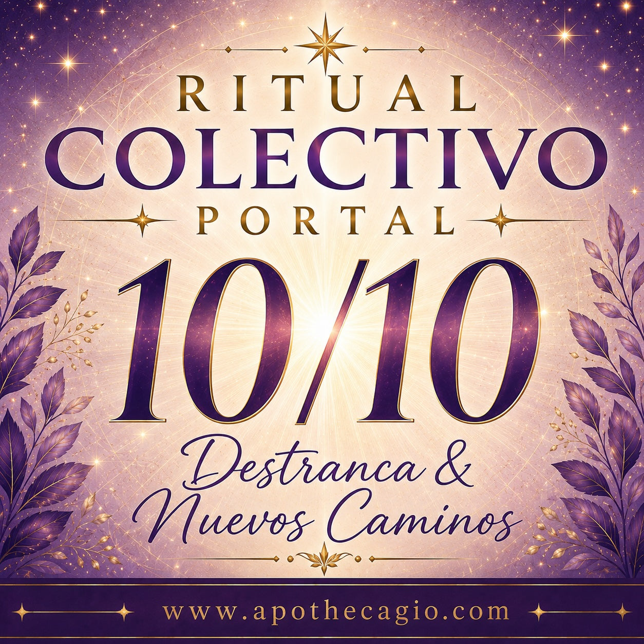 Ritual Colectivo Portal 10/10 — Destranca &amp; Nuevos Caminos