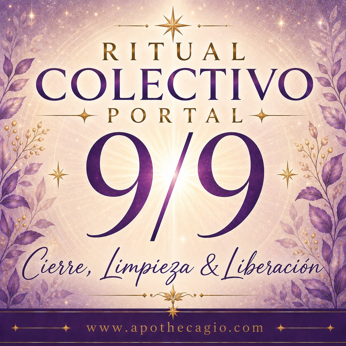Ritual Colectivo Portal 9/9 — Cierre, Limpieza &amp; Liberación