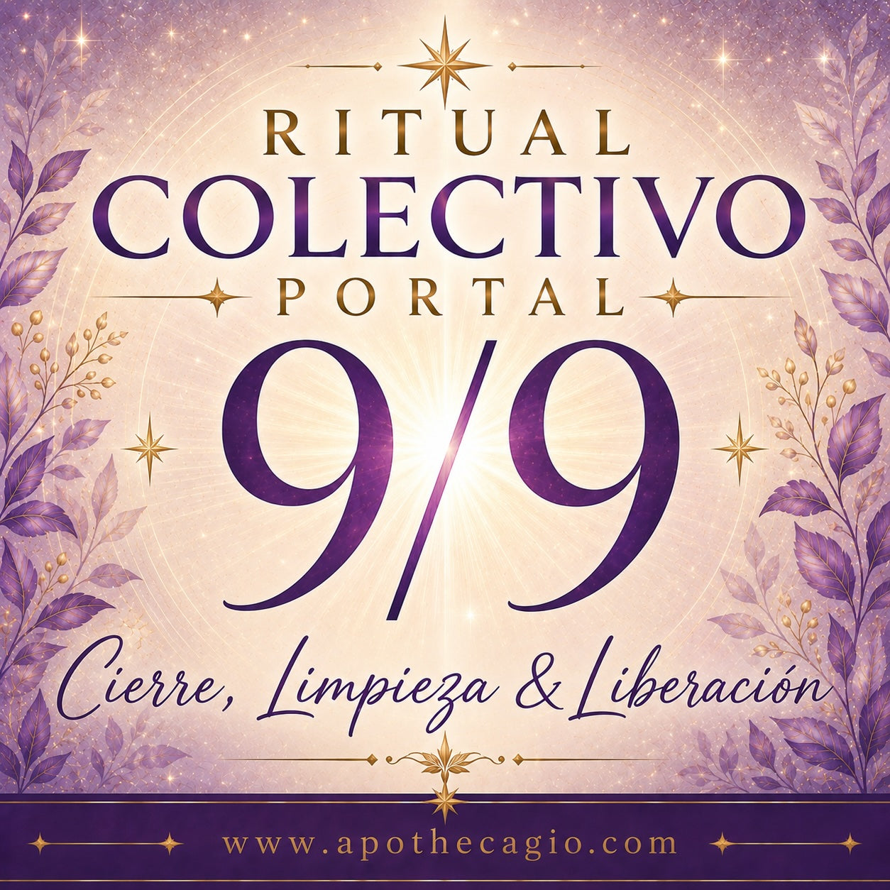 Ritual Colectivo Portal 9/9 — Cierre, Limpieza &amp; Liberación