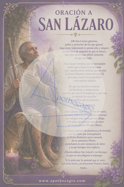 San Lázaro - Oración