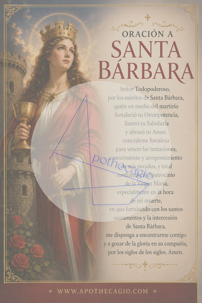 Santa Bárbara - Oración