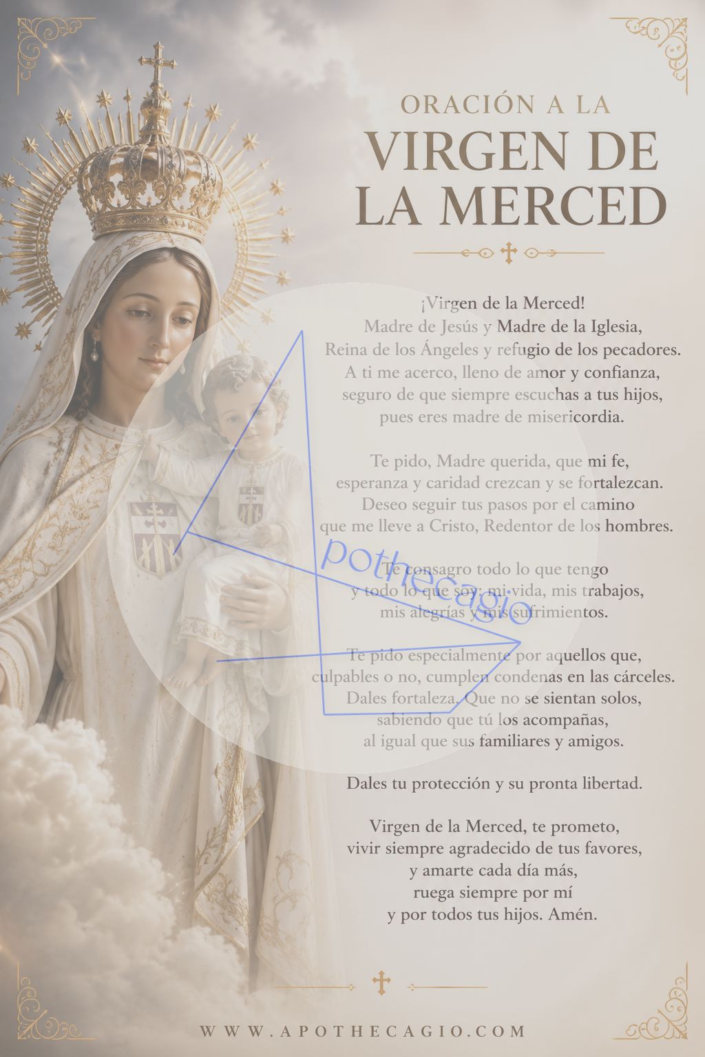 Oración a la Virgen de la Merced