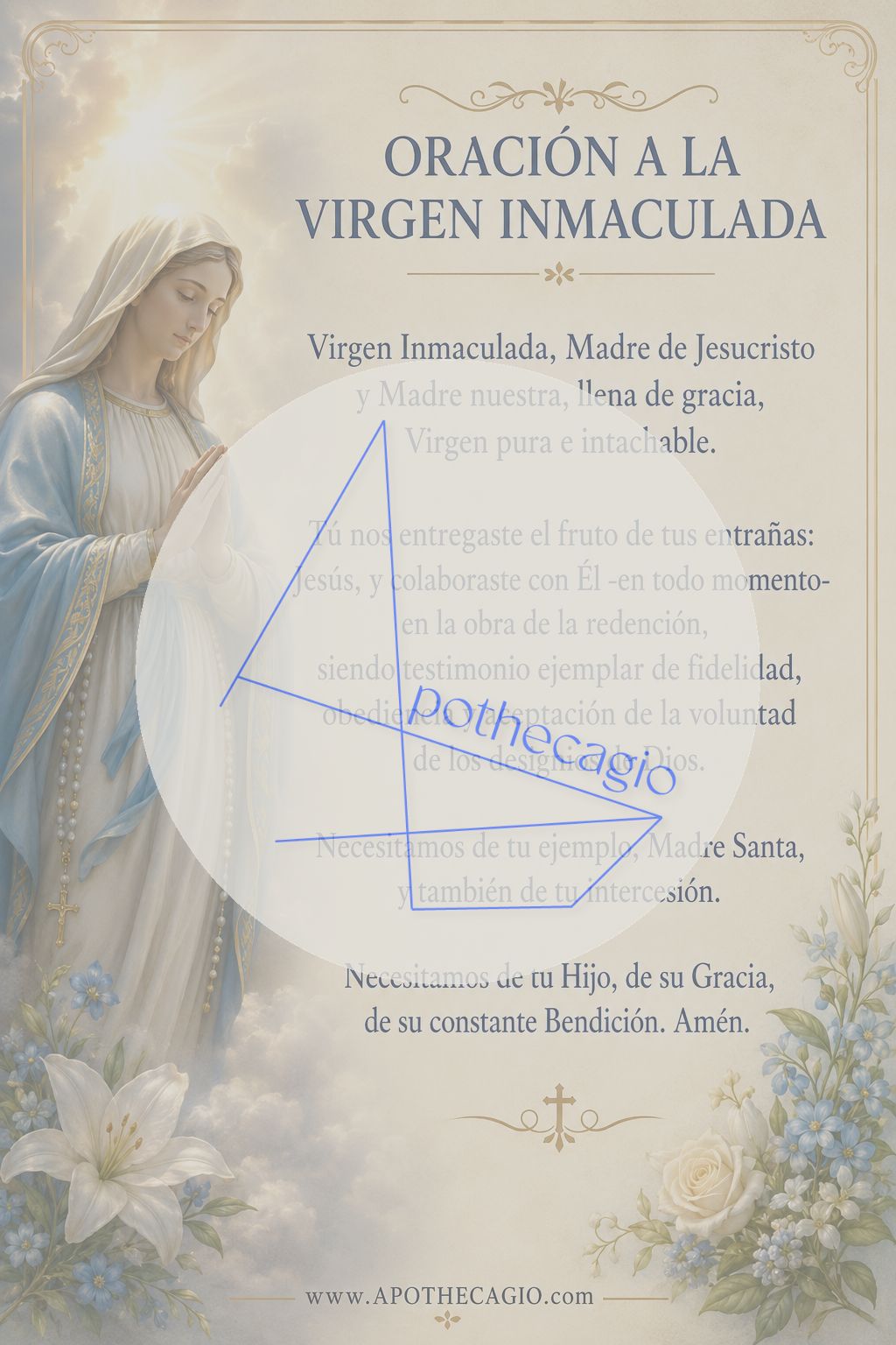 Oración a la Virgen Inmaculada
