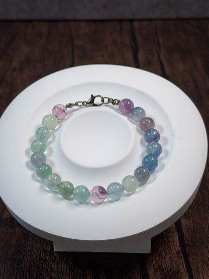 Brazalete de Fluorita Colorida