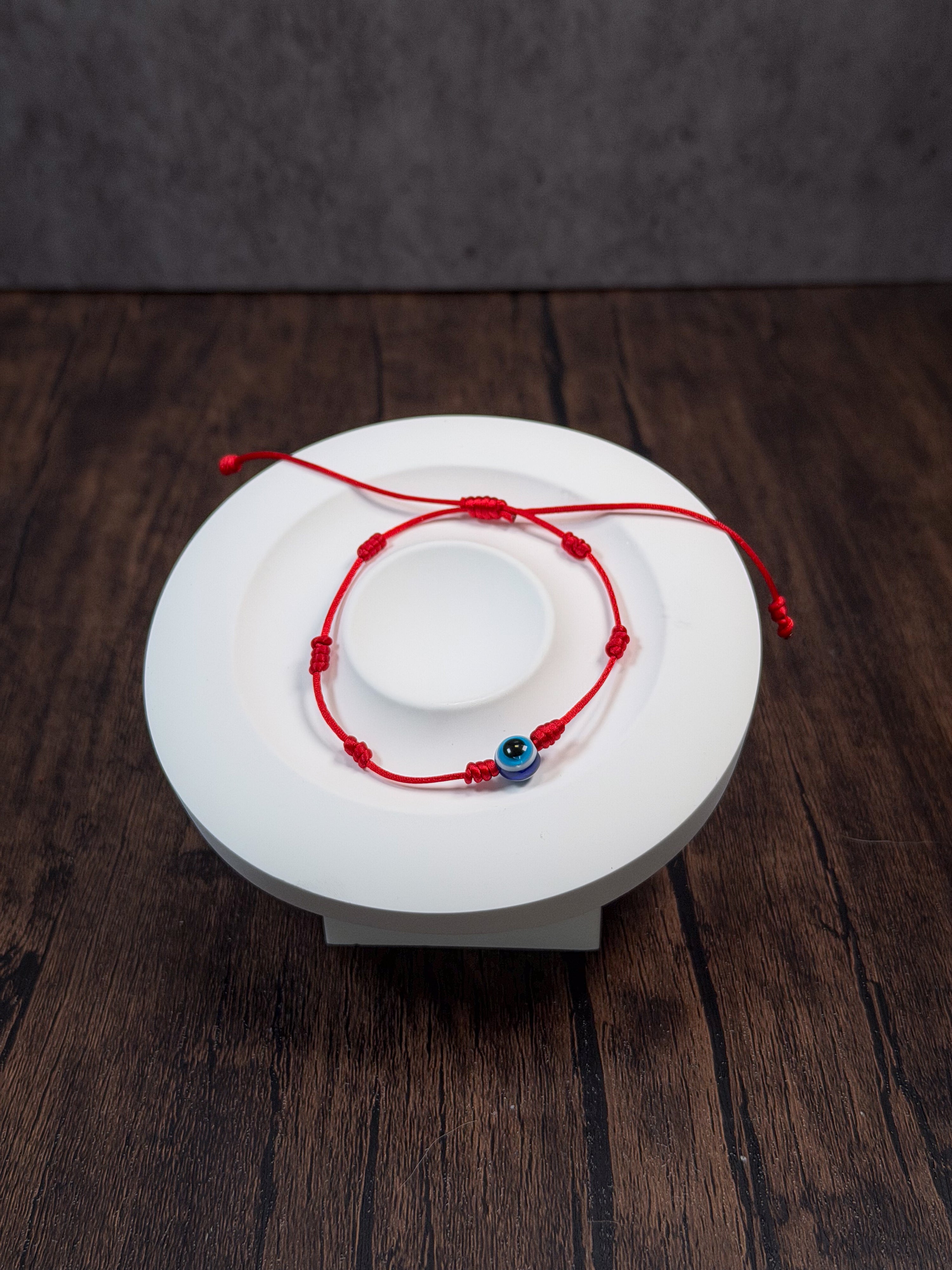 7 Knots Red Bracelet with Evil Eye
