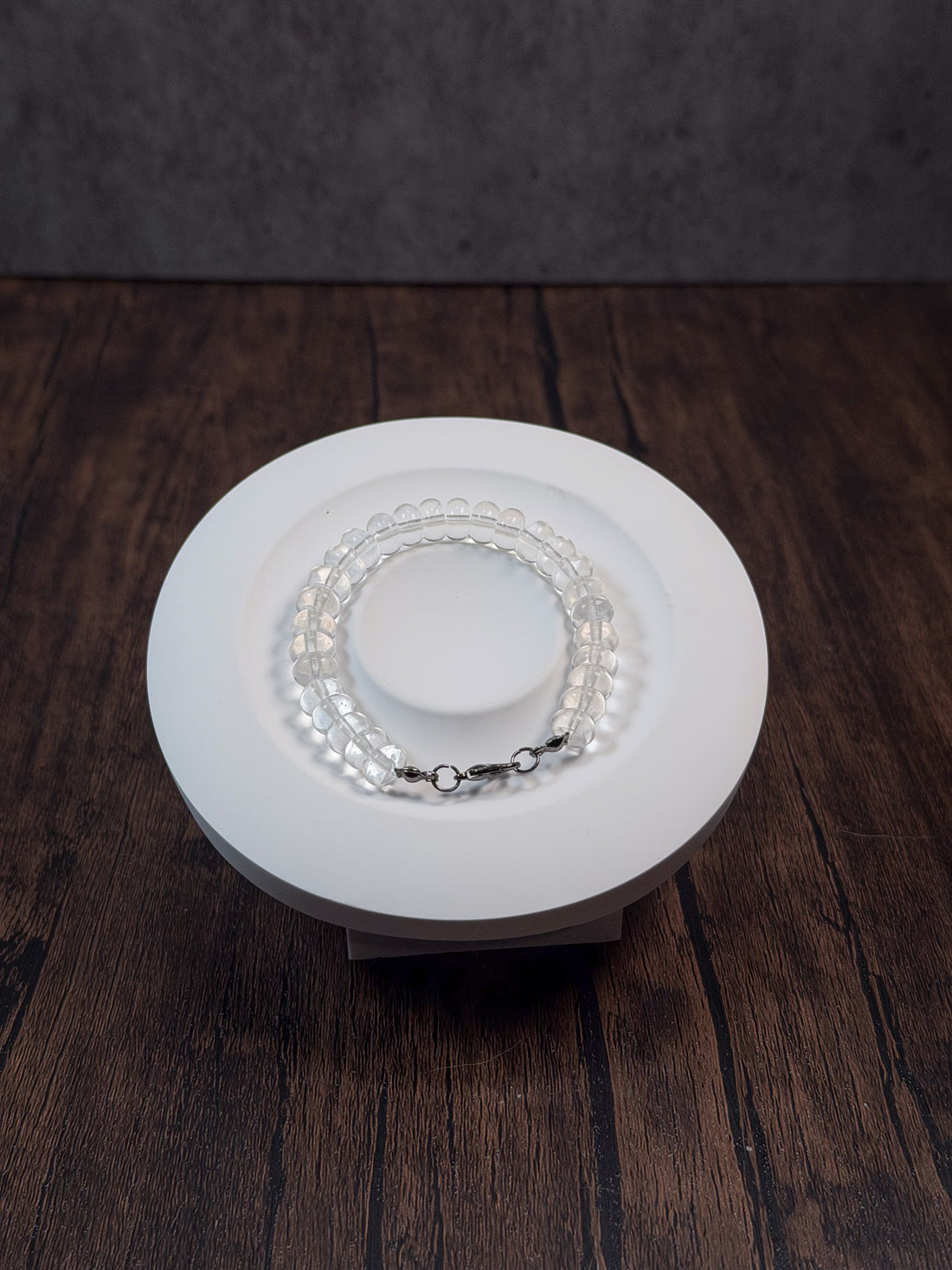 Crystal Quartz Bracelet (Rondelle)